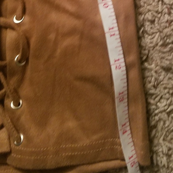 HP!!! Suede Lace Up Skirt 💕 - Picture 4 of 4